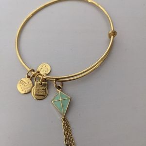 Alex and Ani Gold Bracelet with Kite